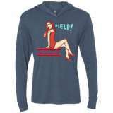 Pixel Pinup Pauline Triblend Long Sleeve Hoodie Tee