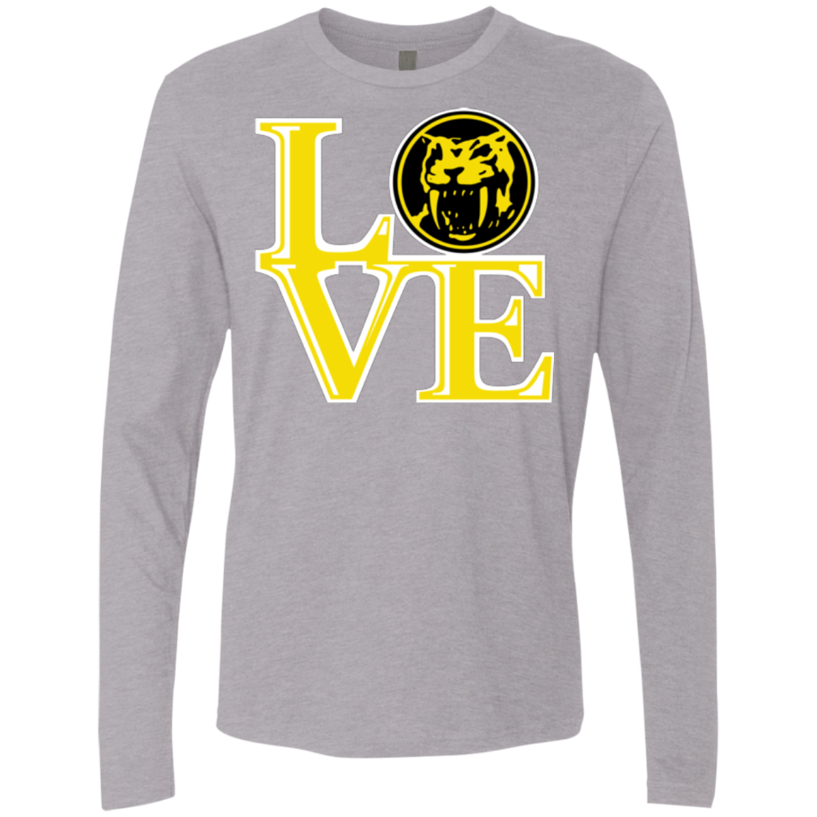 Yellow Ranger LOVE Men's Premium Long Sleeve