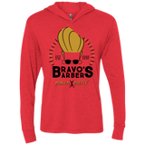 Bravos Barbers Triblend Long Sleeve Hoodie Tee