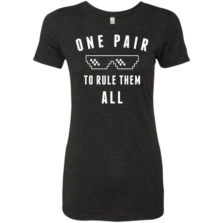 One pair Women's Triblend T-Shirt