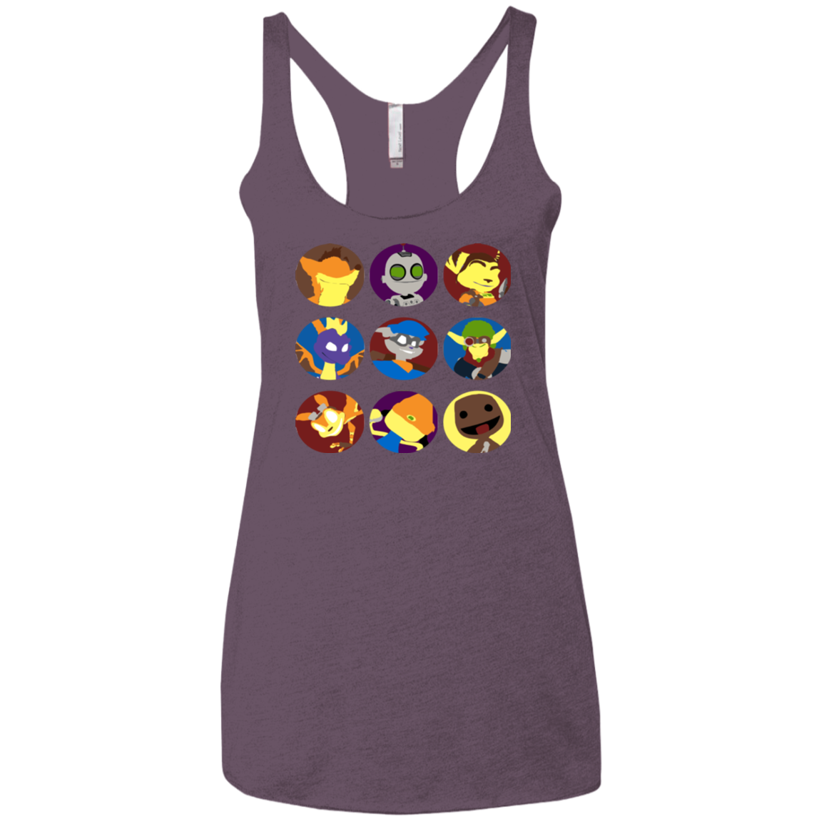 Fun Heroes Women's Triblend Racerback Tank