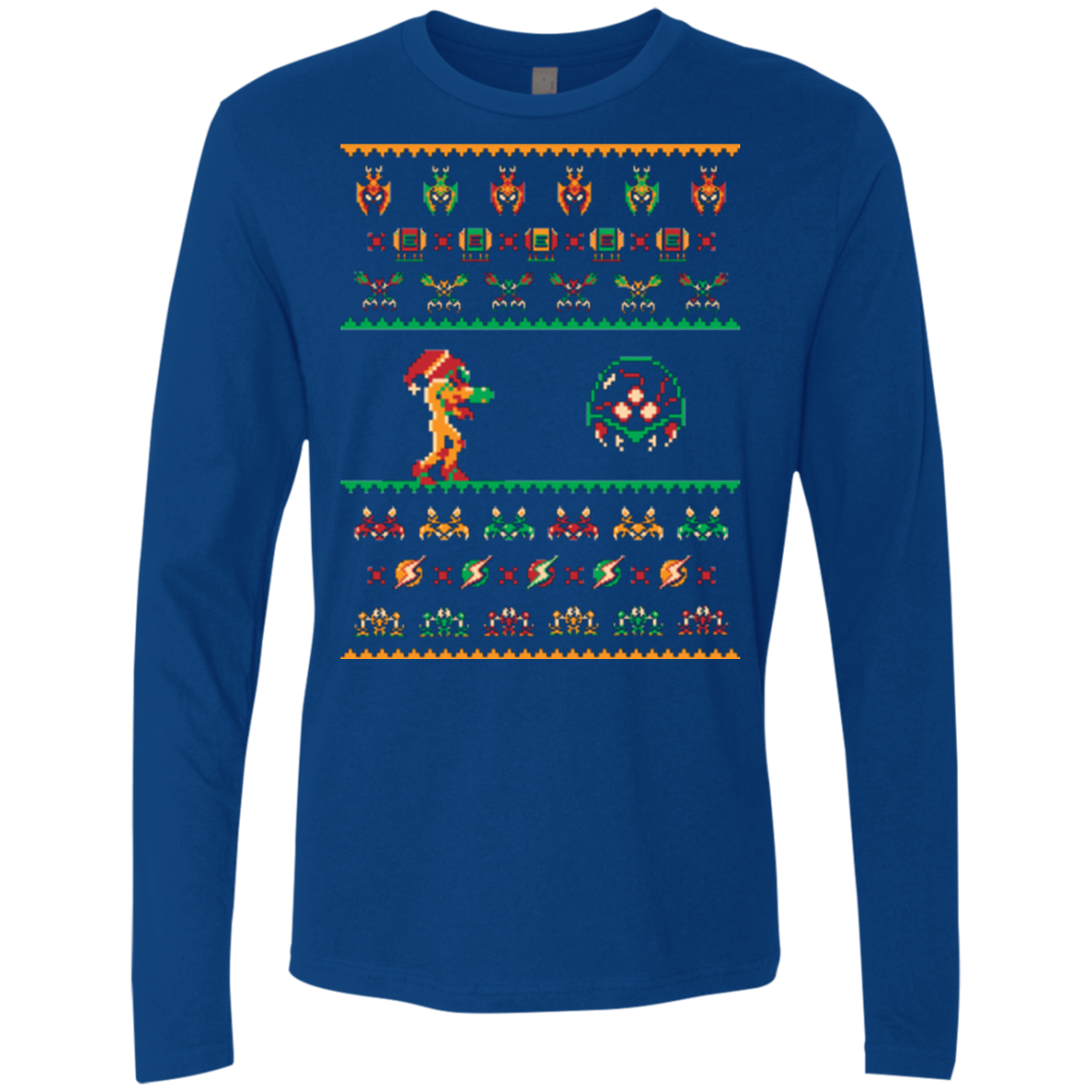 We Wish You A Metroid Christmas Men's Premium Long Sleeve