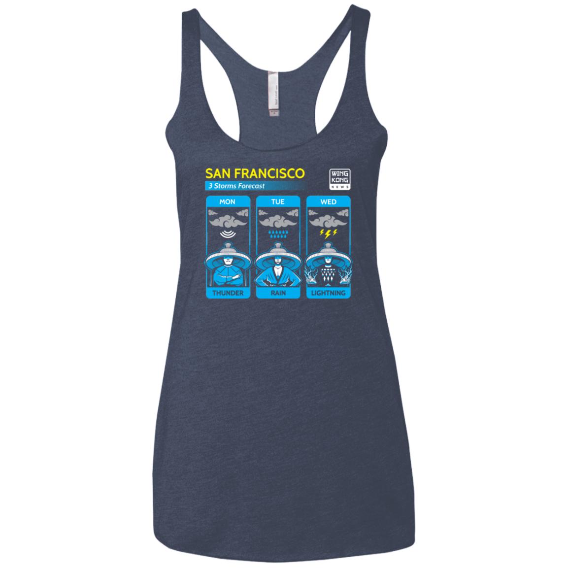 Three Storms Women's Triblend Racerback Tank