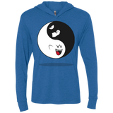 Shy and Angry Triblend Long Sleeve Hoodie Tee