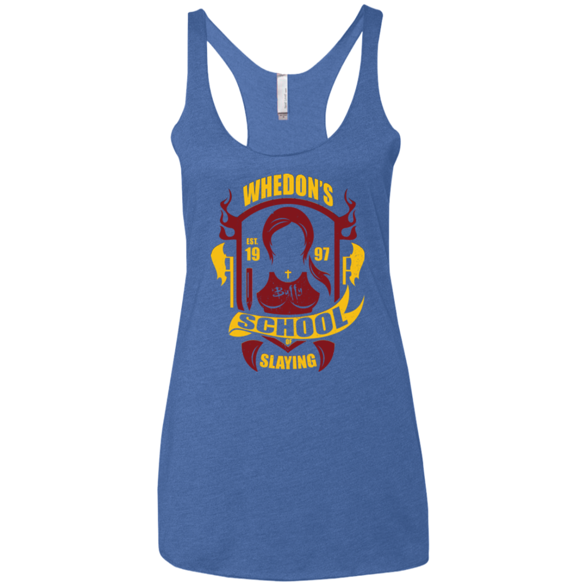 School of Slaying Women's Triblend Racerback Tank