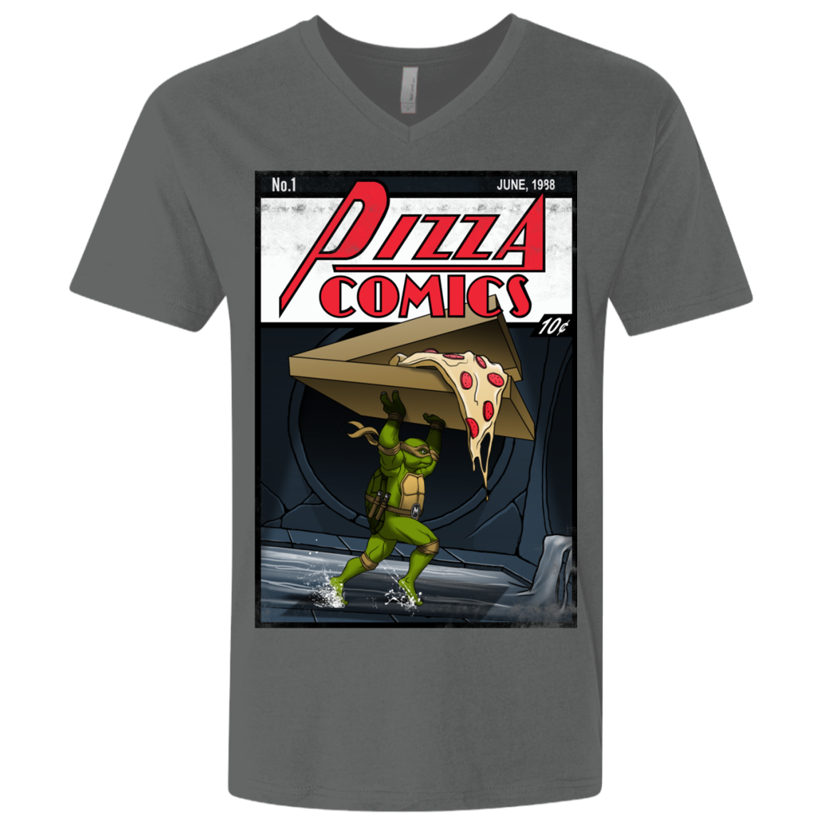 Pizza Comics Men's Premium V-Neck