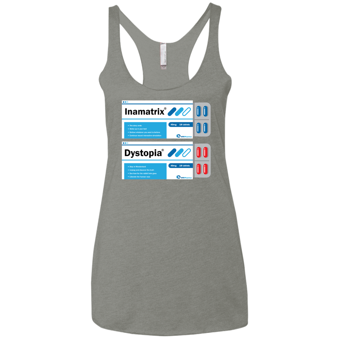 Red or Blue Women's Triblend Racerback Tank