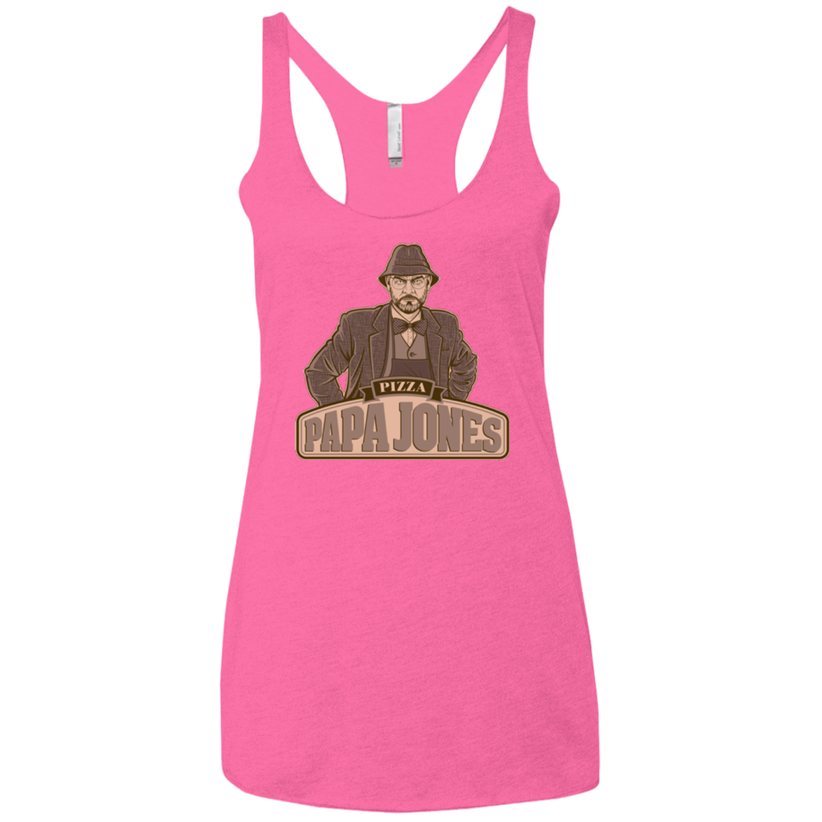 Papa Jones Women's Triblend Racerback Tank