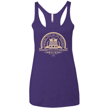 Who Villains Daleks Women's Triblend Racerback Tank