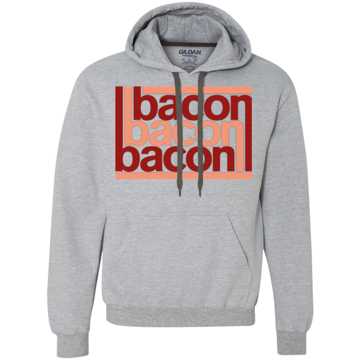 Bacon-Bacon-Bacon Premium Fleece Hoodie