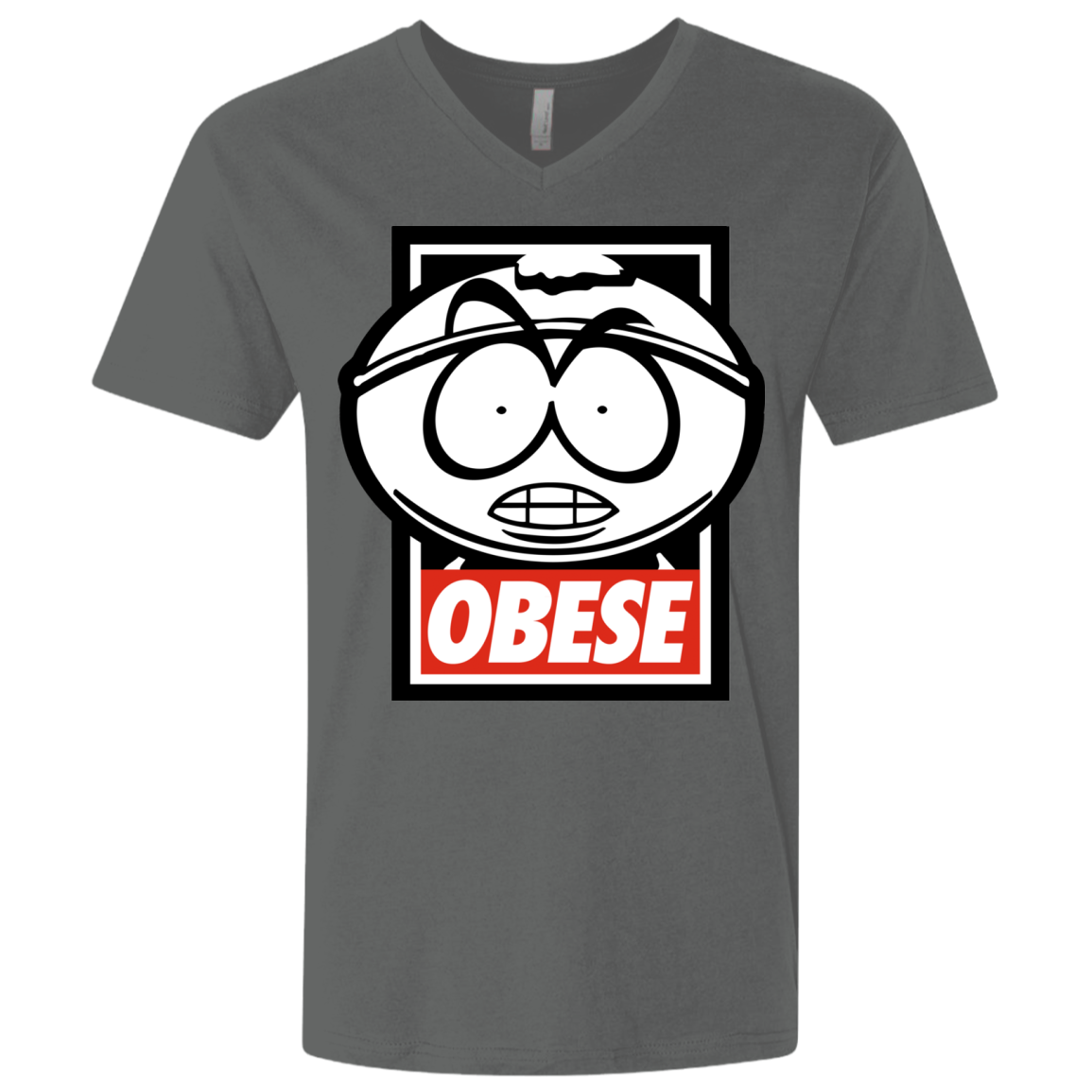 Obese Men's Premium V-Neck