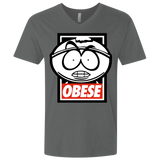 Obese Men's Premium V-Neck