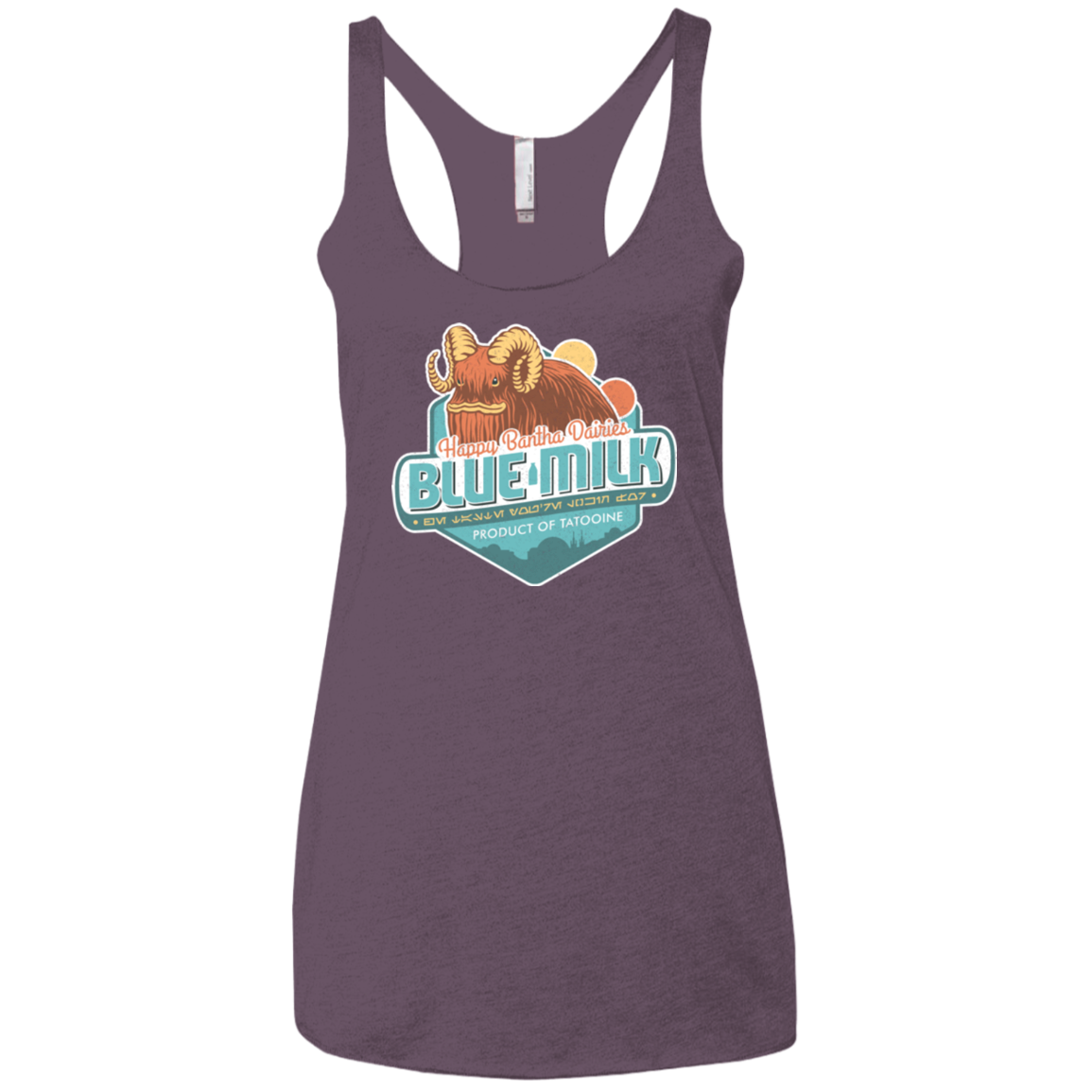 Blue Milk Women's Triblend Racerback Tank
