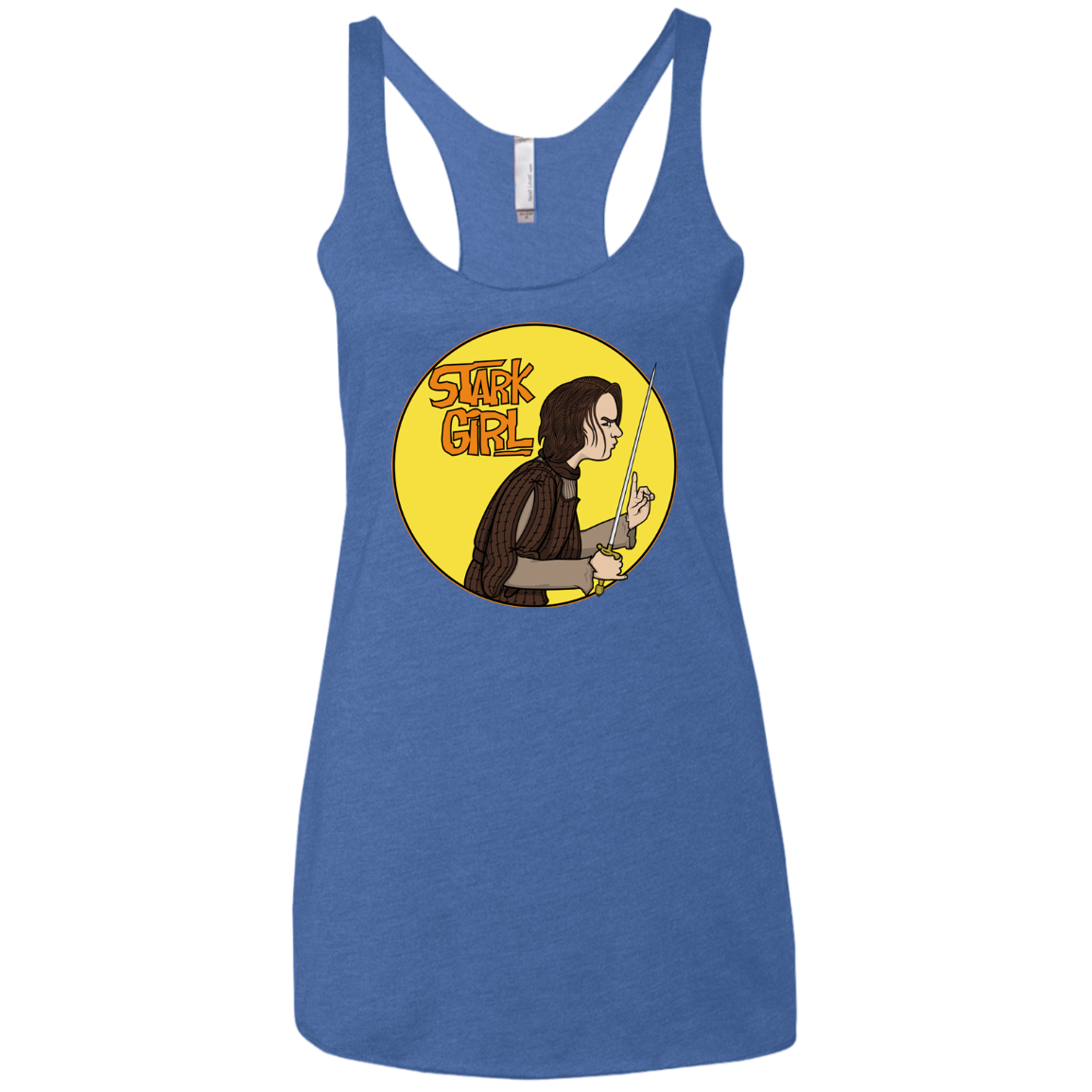 Stark girl Women's Triblend Racerback Tank