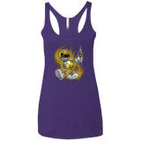 Yellow Ranger Artwork Women's Triblend Racerback Tank