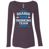 Quahog Drinking Team Women's Triblend Long Sleeve Shirt