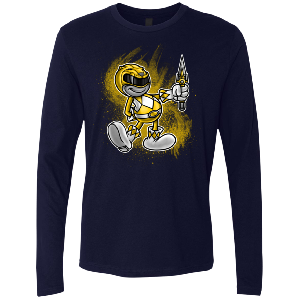 Yellow Ranger Artwork Men's Premium Long Sleeve