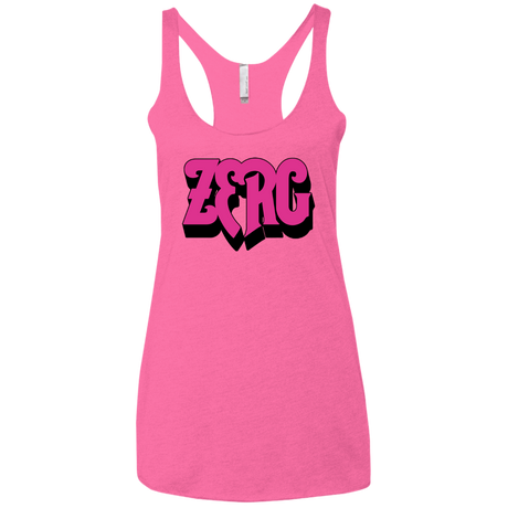 Zerg Rush Women's Triblend Racerback Tank