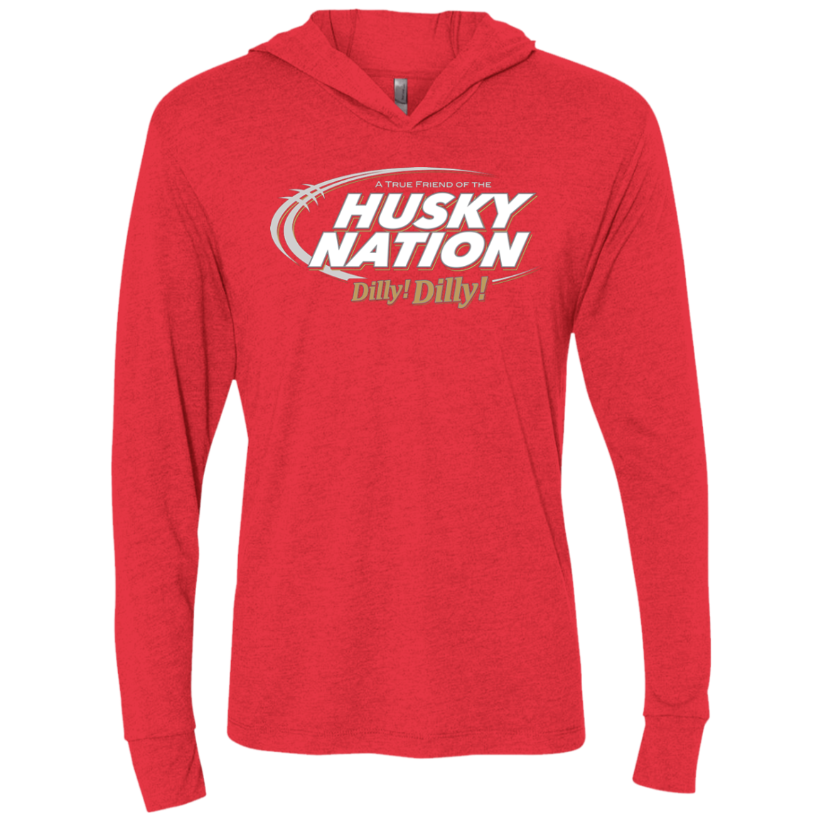 Washington Dilly Dilly Triblend Long Sleeve Hoodie Tee