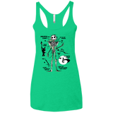 Skeleton Concept Women's Triblend Racerback Tank