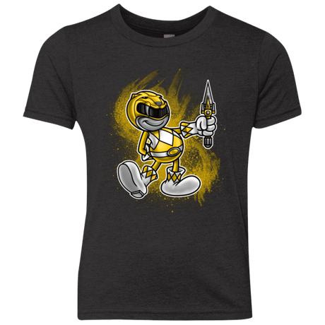 Yellow Ranger Artwork Youth Triblend T-Shirt