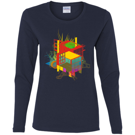 Rubik's Building Women's Long Sleeve T-Shirt