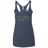 We came in peace Women's Triblend Racerback Tank