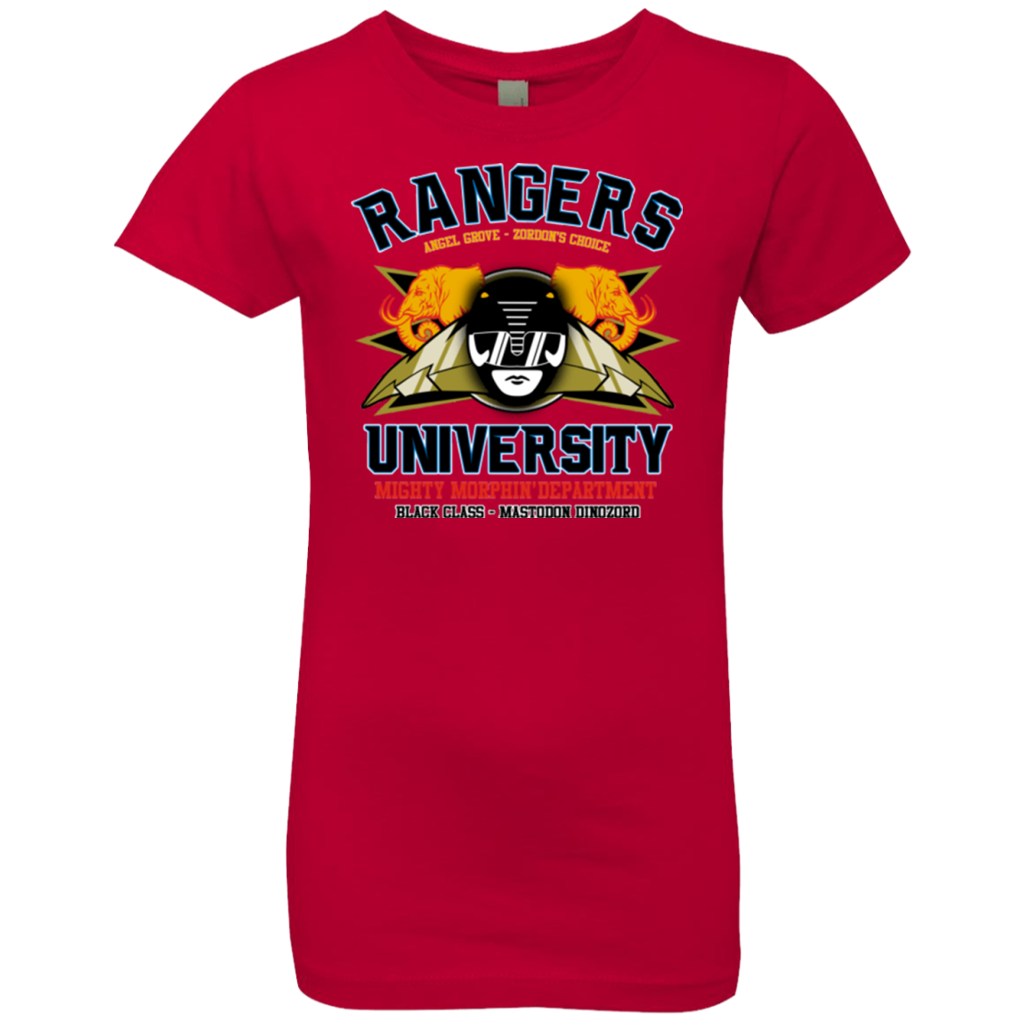 Rangers U Black Ranger Girls Premium T-Shirt