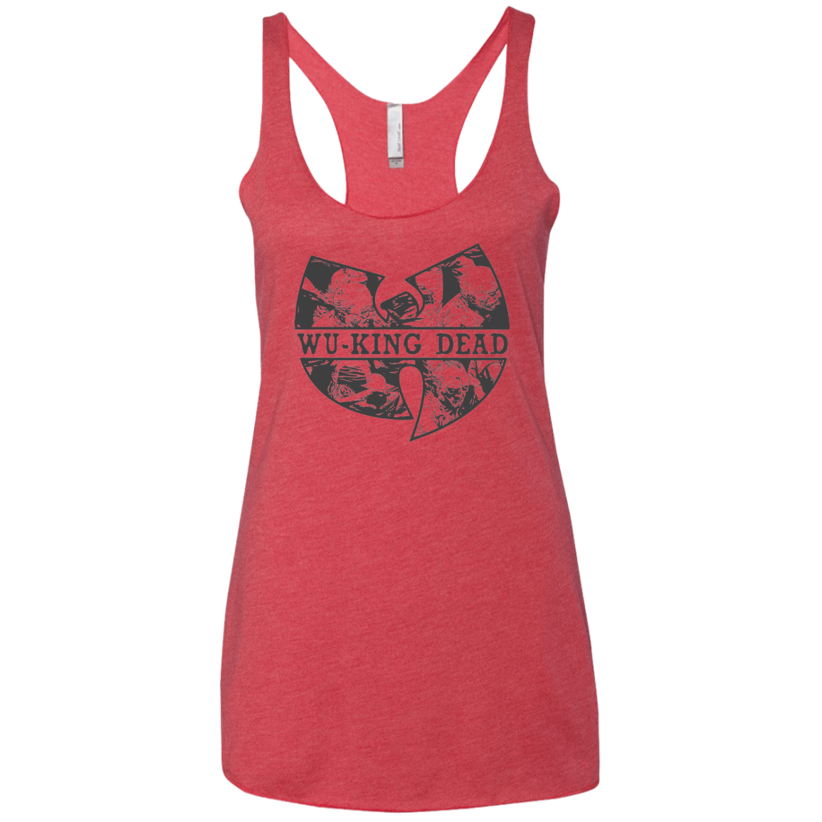 WU KING DEAD Women's Triblend Racerback Tank