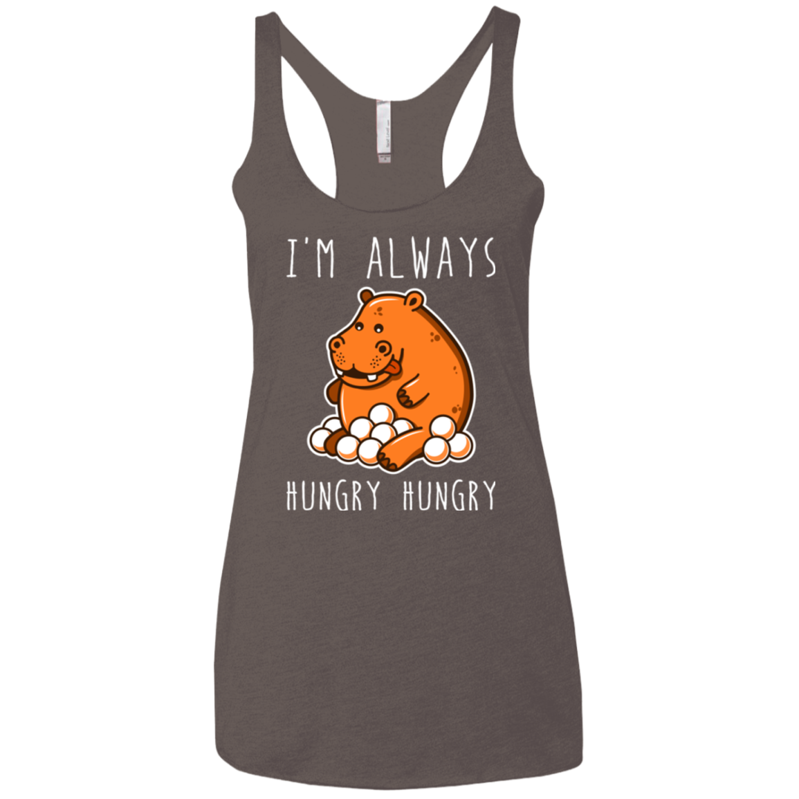 Hungry Hungry Women's Triblend Racerback Tank