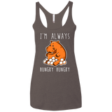 Hungry Hungry Women's Triblend Racerback Tank