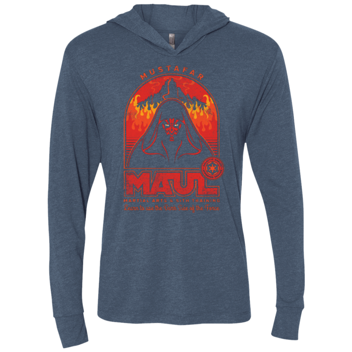 Maul Martial Arts Triblend Long Sleeve Hoodie Tee