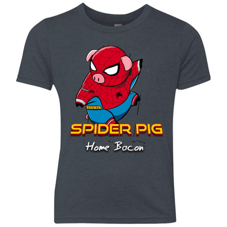 Spider Pig Build Line Youth Triblend T-Shirt