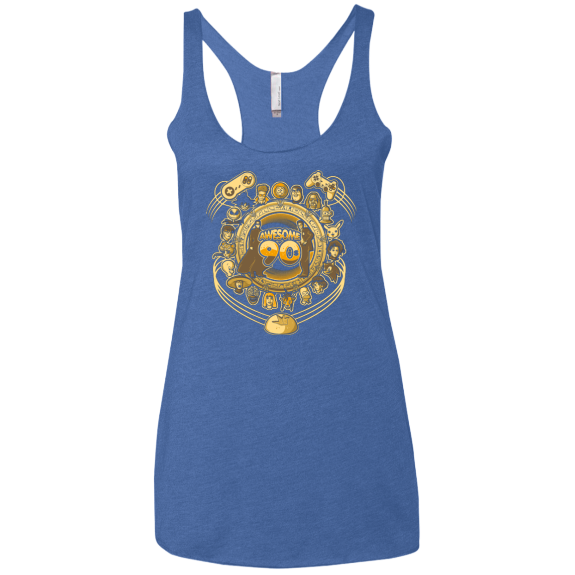 AWESOME 90S Women's Triblend Racerback Tank