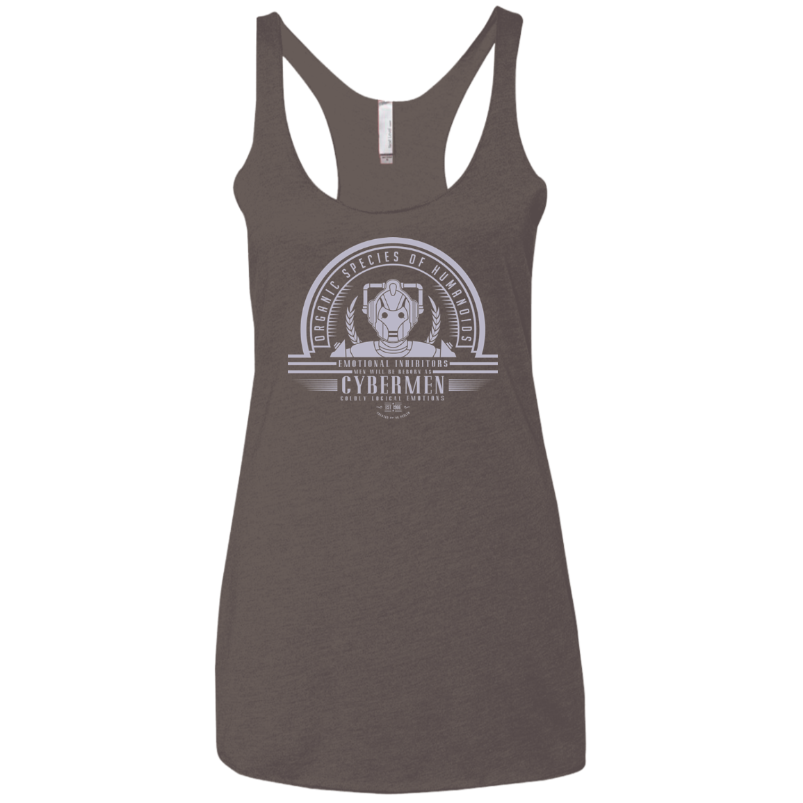 Who Villains Cybermen Women's Triblend Racerback Tank