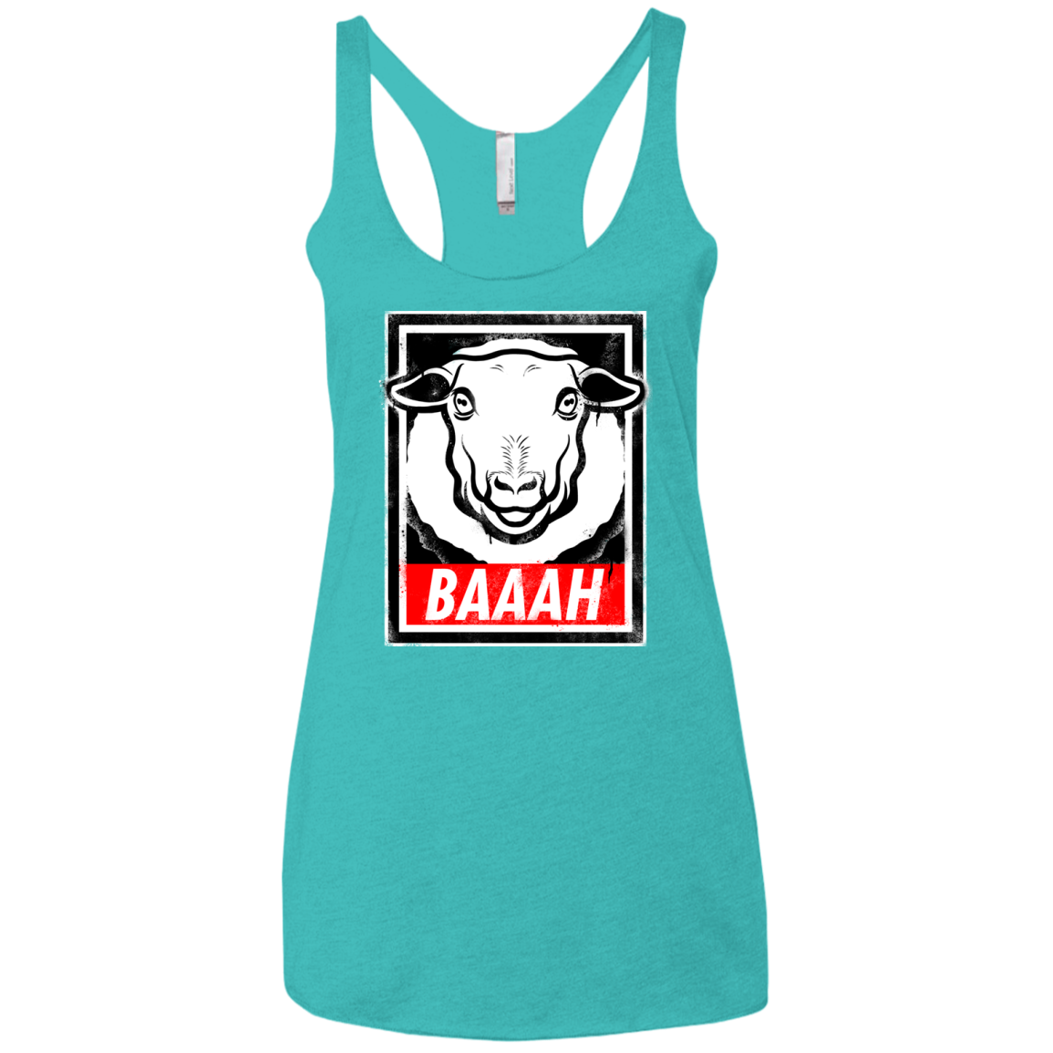 BAAAH Women's Triblend Racerback Tank