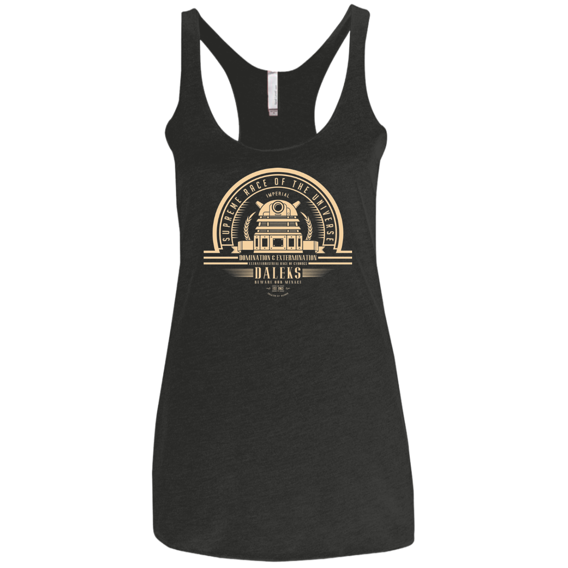 Who Villains Daleks Women's Triblend Racerback Tank