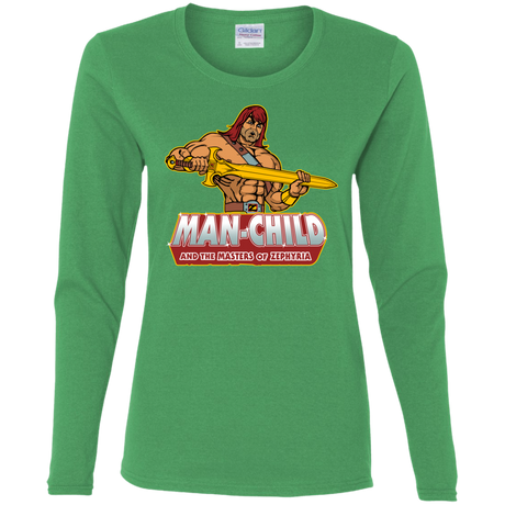 Man Child Women's Long Sleeve T-Shirt