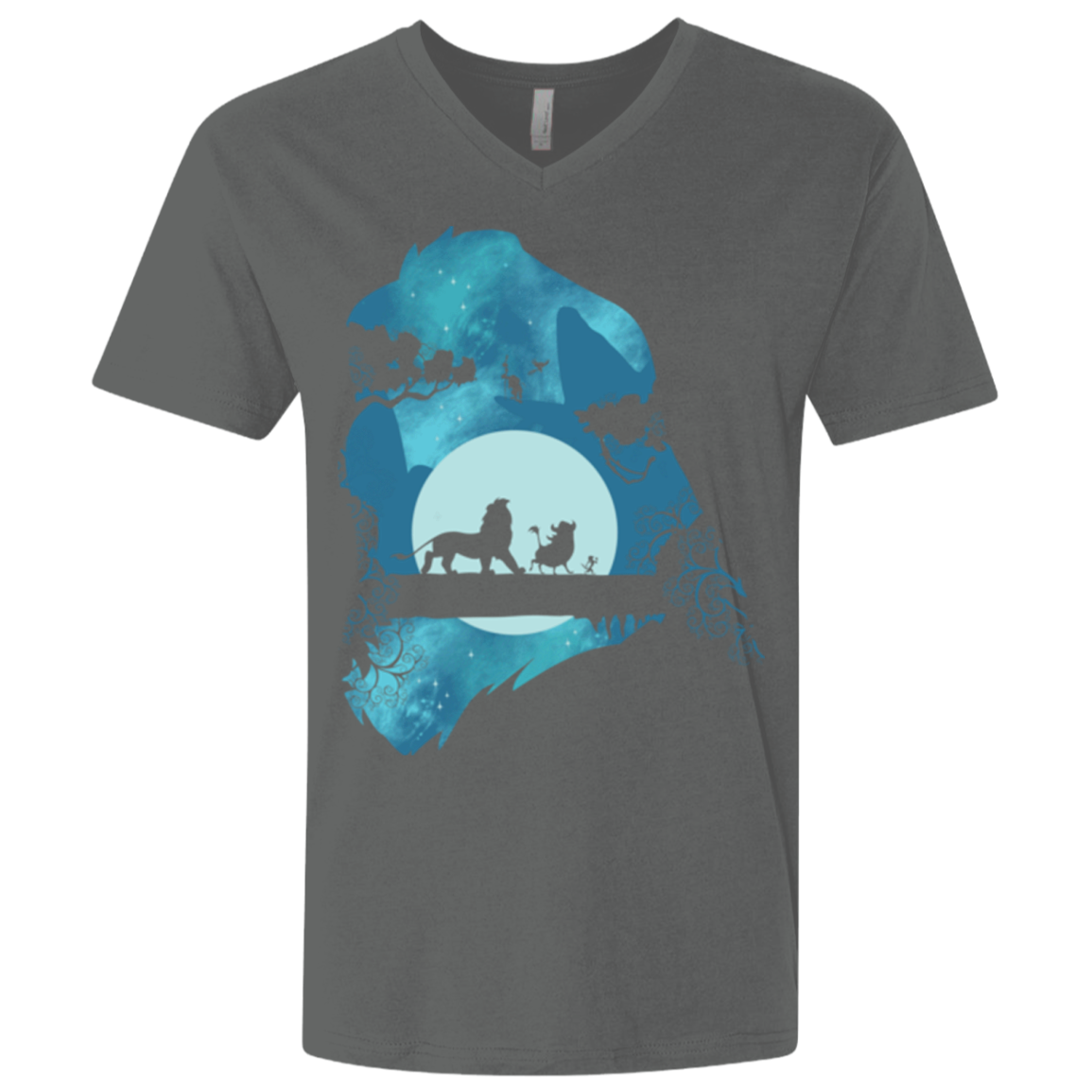 Lion Portrait Men's Premium V-Neck