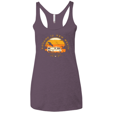 Welcome to New Mexico Women's Triblend Racerback Tank