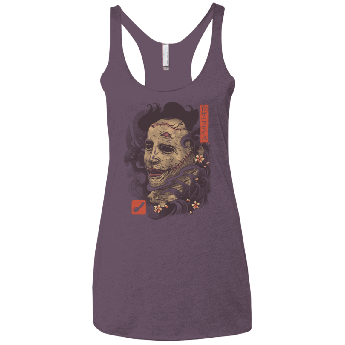 Oni Leather Mask Women's Triblend Racerback Tank
