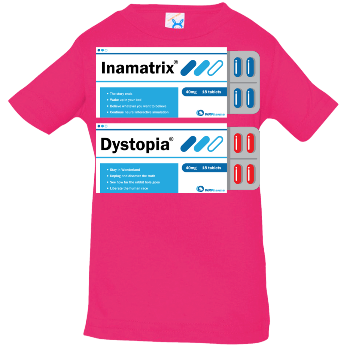 Red or Blue Infant Premium T-Shirt