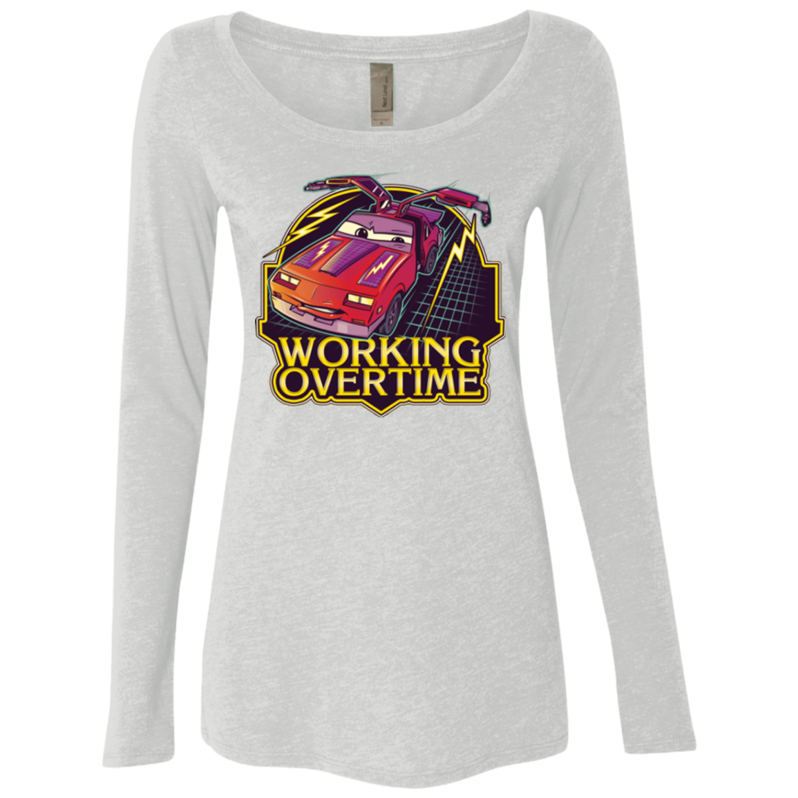 Working Overtime Women's Triblend Long Sleeve Shirt