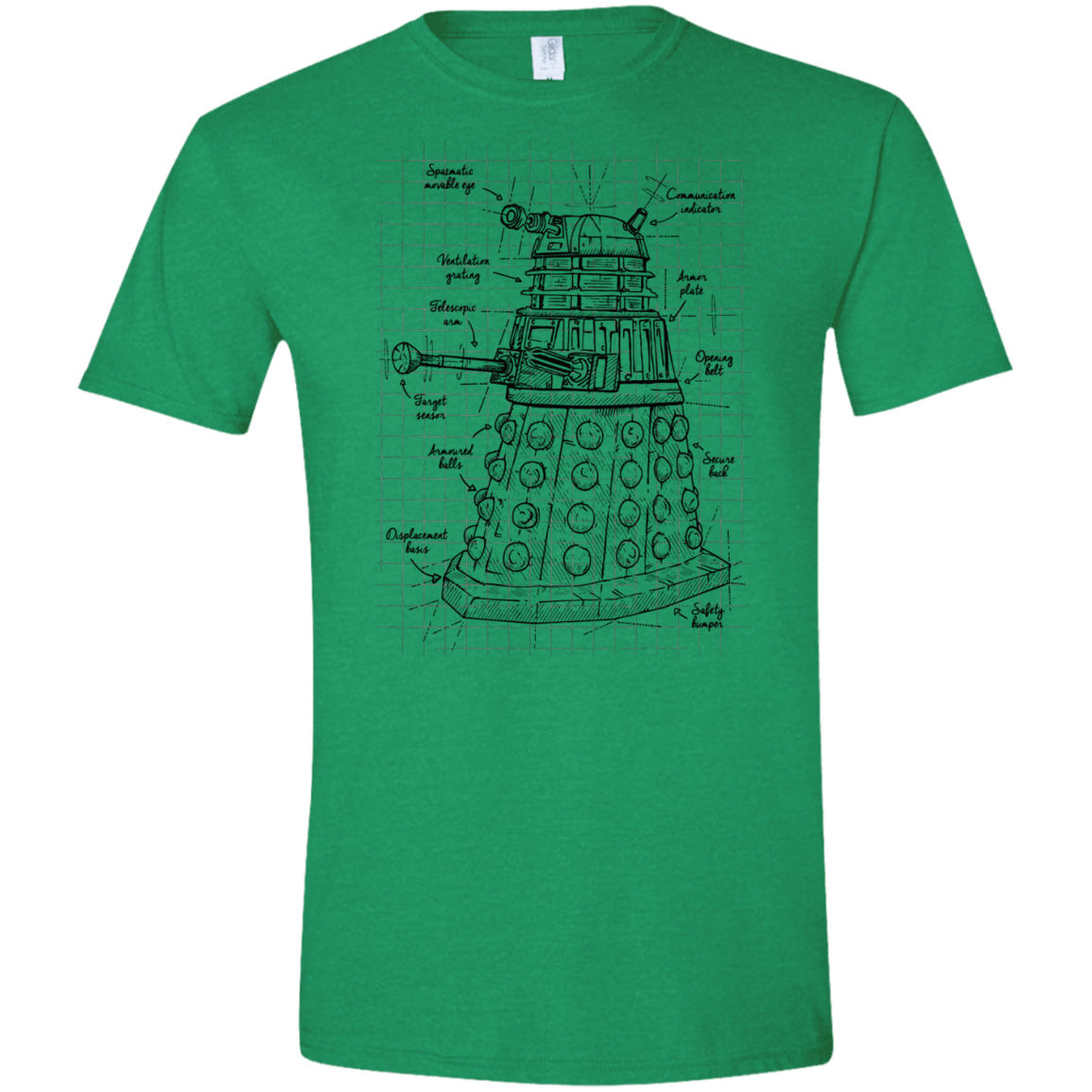 Dalek Plan Men's Semi-Fitted Softstyle