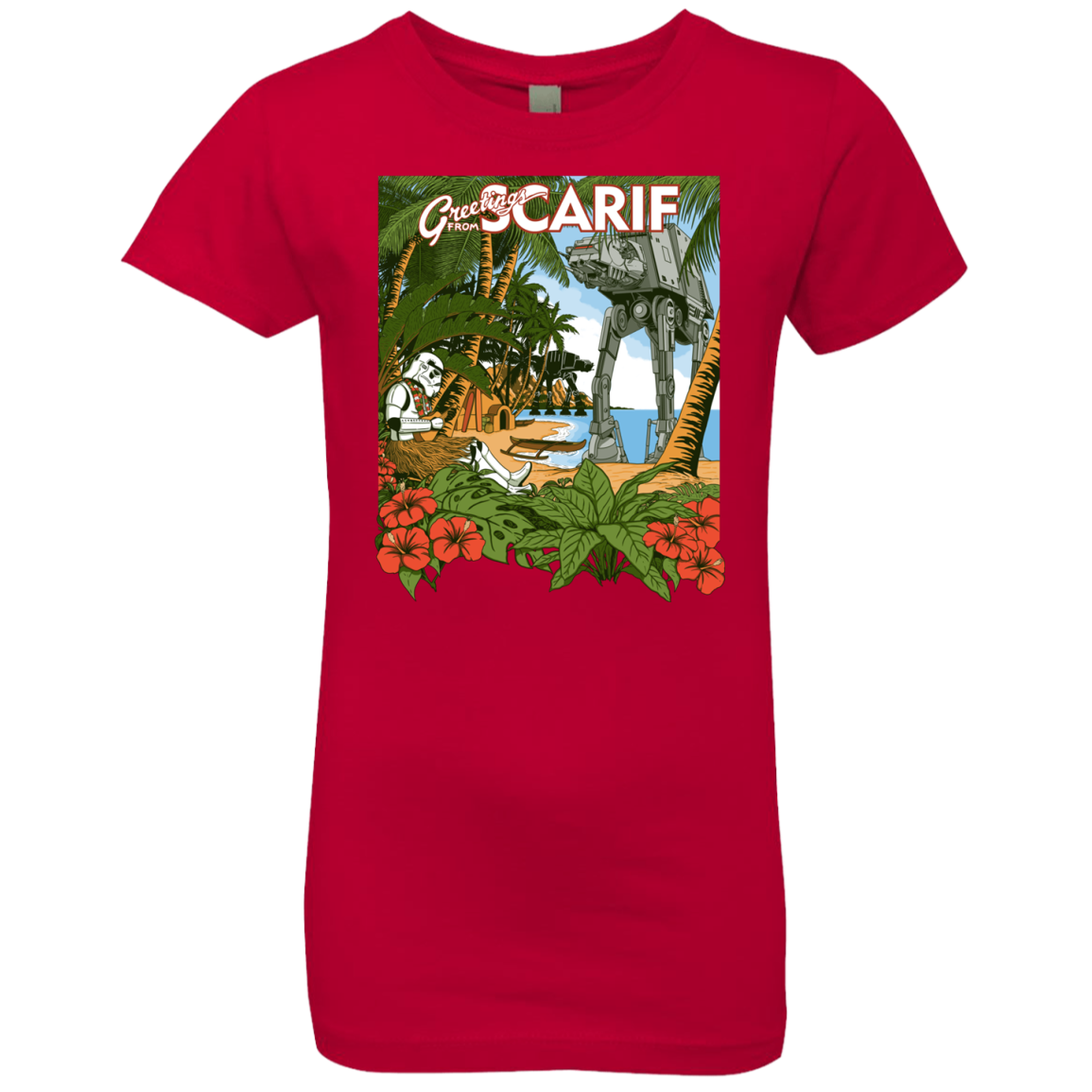 Greetings from Scarif Girls Premium T-Shirt