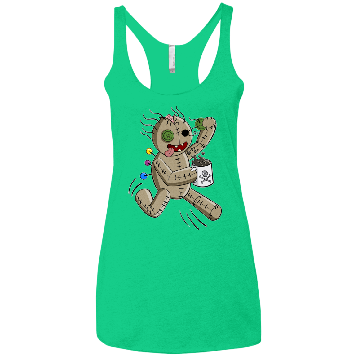 Voodoo Coffee Runner Women's Triblend Racerback Tank