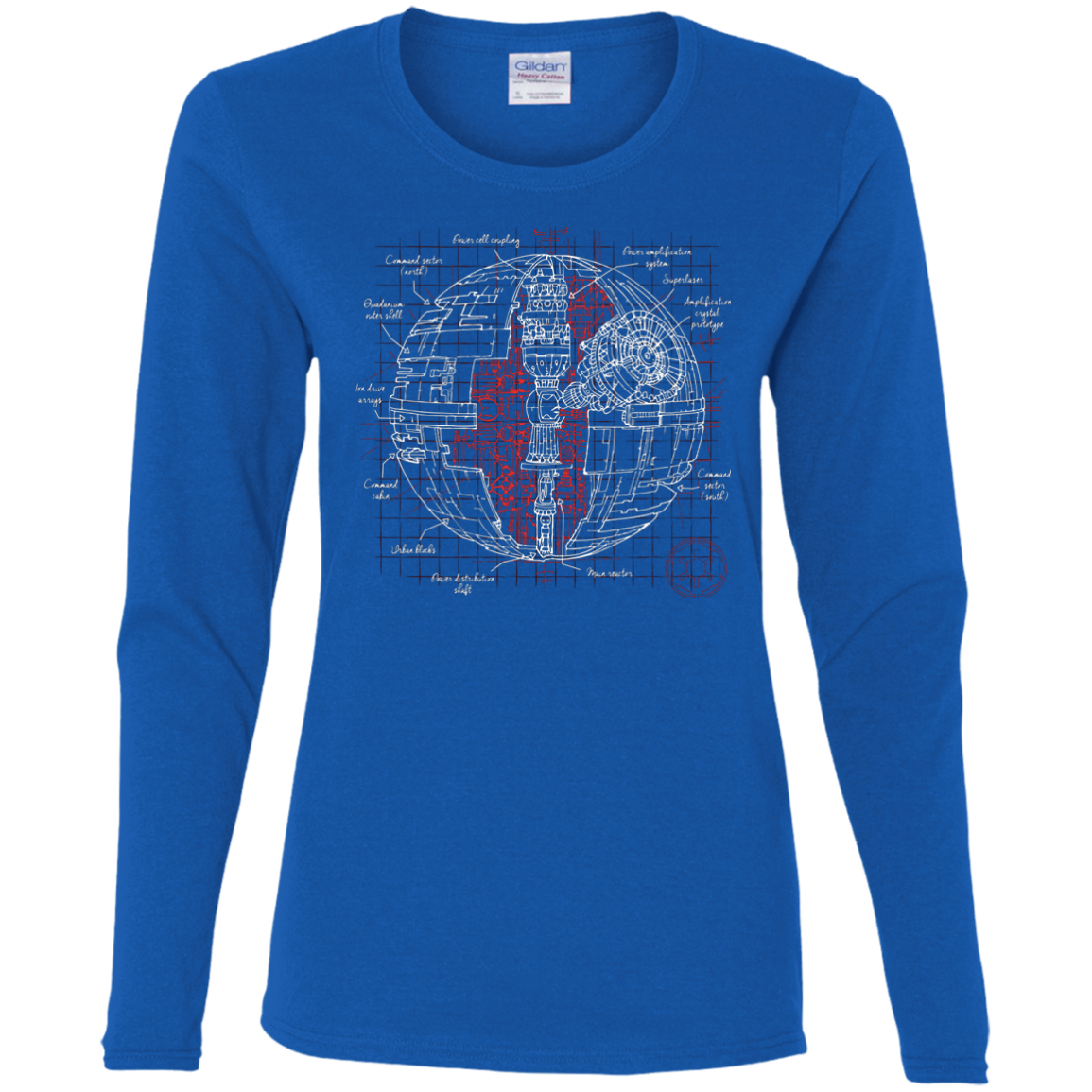 Death Star Plan Women's Long Sleeve T-Shirt