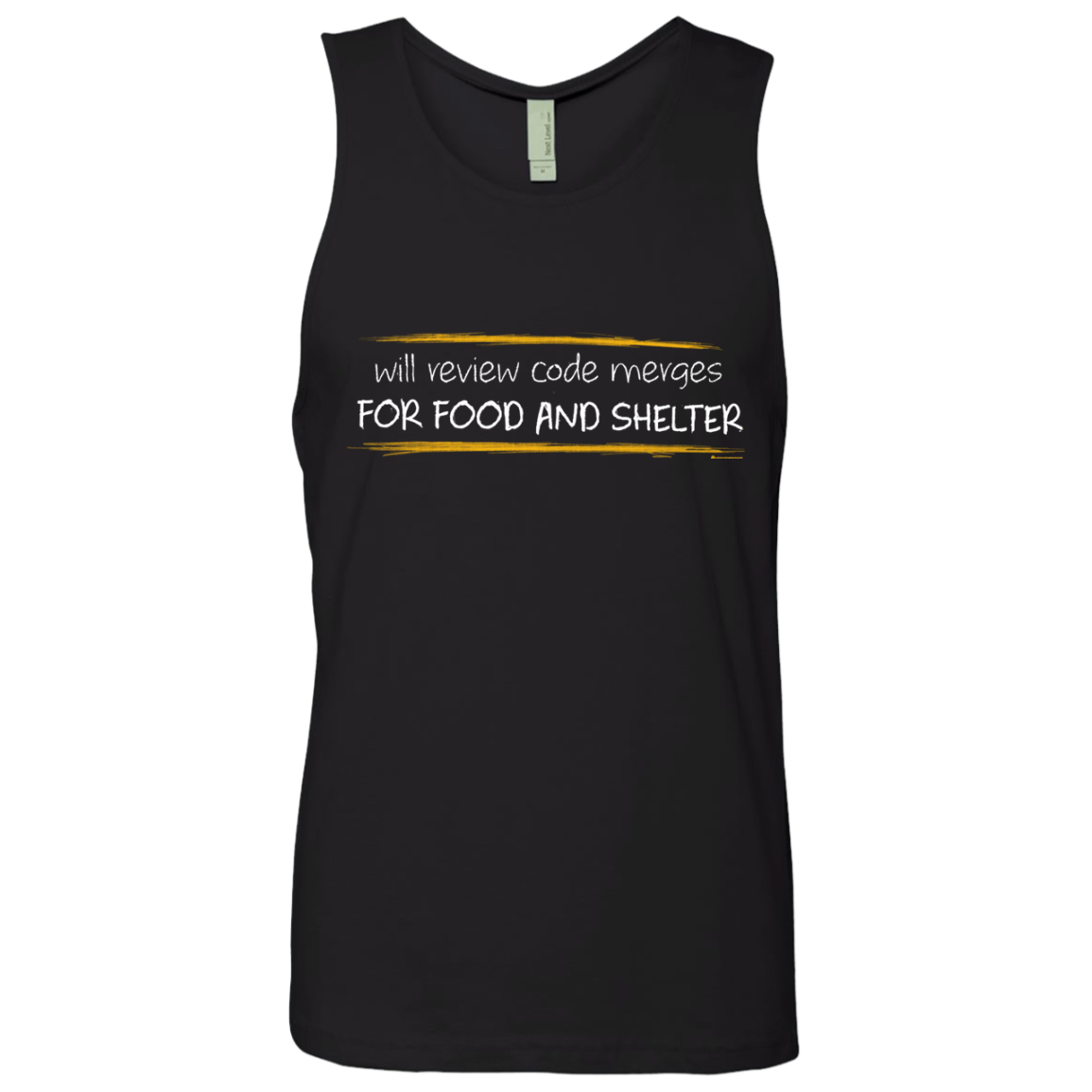 Reviewing Code For Food And Shelter Men's Premium Tank Top