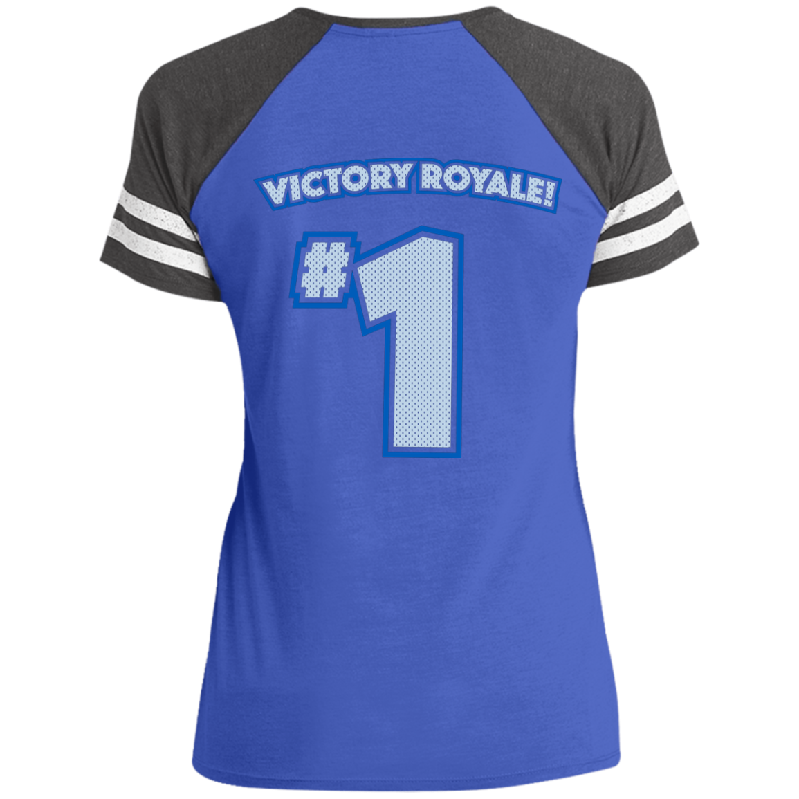 Victory Royale Game V-Neck T-Shirt Back Print