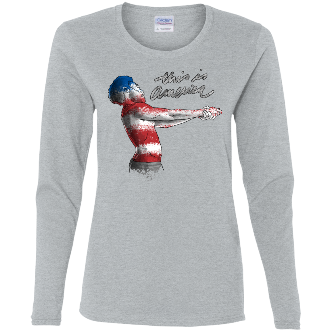 America Women's Long Sleeve T-Shirt
